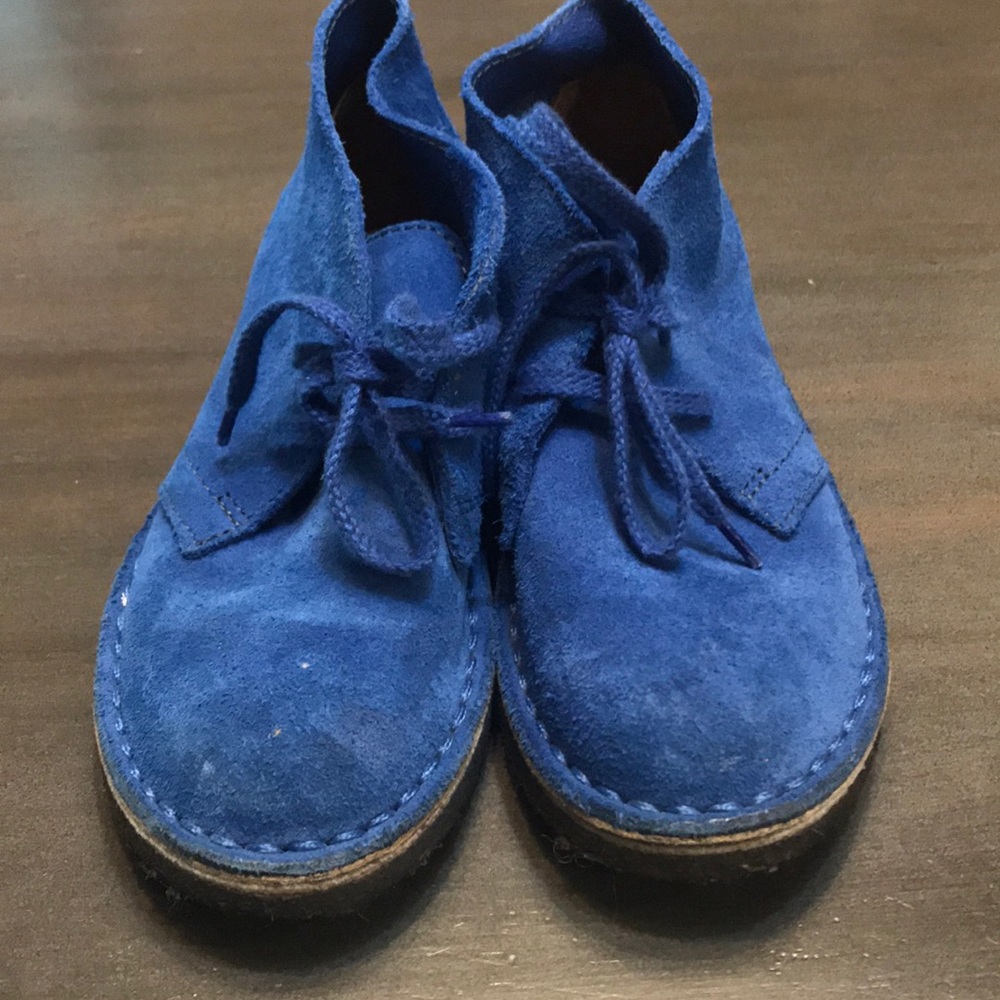 Crewcuts Bright Blue Suede Boots